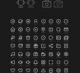 4px line icon／附psd