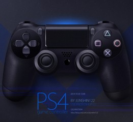 鼠繪PS4控制器【附PSD】