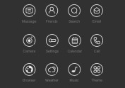 Simple icons