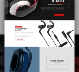 某耳机品牌网页设计