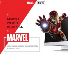 Marvel official Website Concept