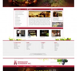 网站首页 web设计  红酒  网页设计  