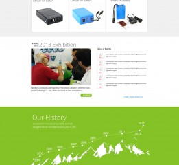 卓毅科技电池网站设计 企业网站