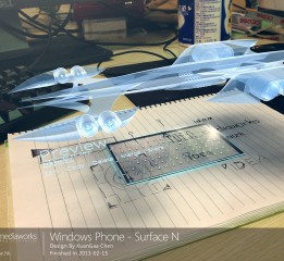 概念设计 | 透明全息投影手機 Surfac