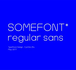 SomeFont西文字体设计 | 免费下载