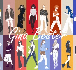 "Gina Bester"系列矢量插画——女装Street Snap2017
