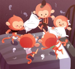 繪本Five Little Monkeys