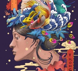 浮世繪-女-魚-動物