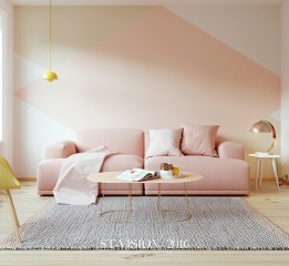 [斯特视觉]-muuto粉色系沙发