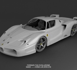 法拉利Ferrari  FXX Evoluzione MAYA建模