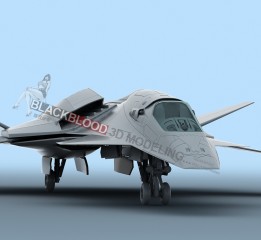 鹰爪战机，用于3D打印