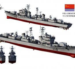 旅大級(jí)110艦簡(jiǎn)模