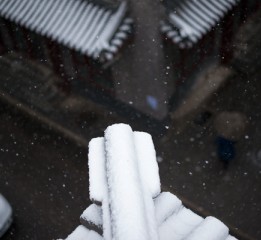 你踏過(guò)下雪的北京