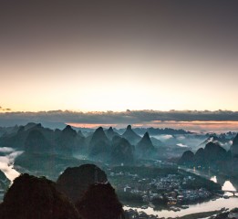 桂林山水之電視塔晨曦2