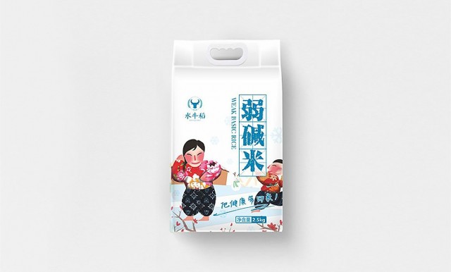 原阳大米水牛稻包装设计3