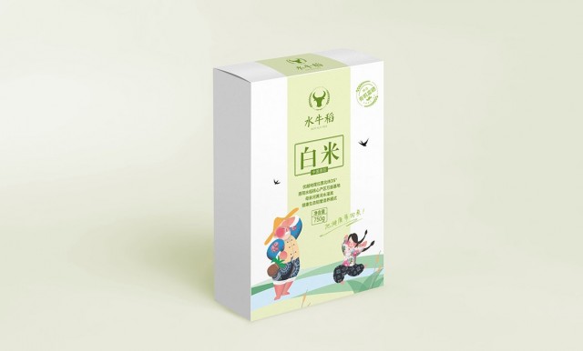 原阳大米水牛稻包装设计5