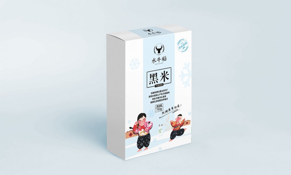 原阳大米水牛稻包装设计8