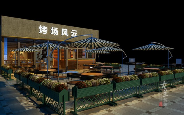 烤肉店如何选定风格呢，你在犹豫时别人已经生意火爆，那时你再来选择恐怕已经晚了，在芸芸众生中选择好的装修公司这必须是个问题，一个好的装修公司给你带来不一样的全新感
下面就让我们看看选择风格的重要性
烤肉店的装修风格。
烤肉店装修风格肯定不同，按照自己店内的面积，选择烤肉店的装修风格，特出店内的特色主题，店小谨记以简约为主，避免装饰设计过累赘。
针对店内的环境布局如店面、就餐区桌椅摆放、通道、厨房、展示台、收银台、洗手间等，用效果图的形式展示，避免布局杂乱无章。烤肉店尽量少做包房，用屏风或隔板隔开就可以了，依情况可以设置更大的空间。