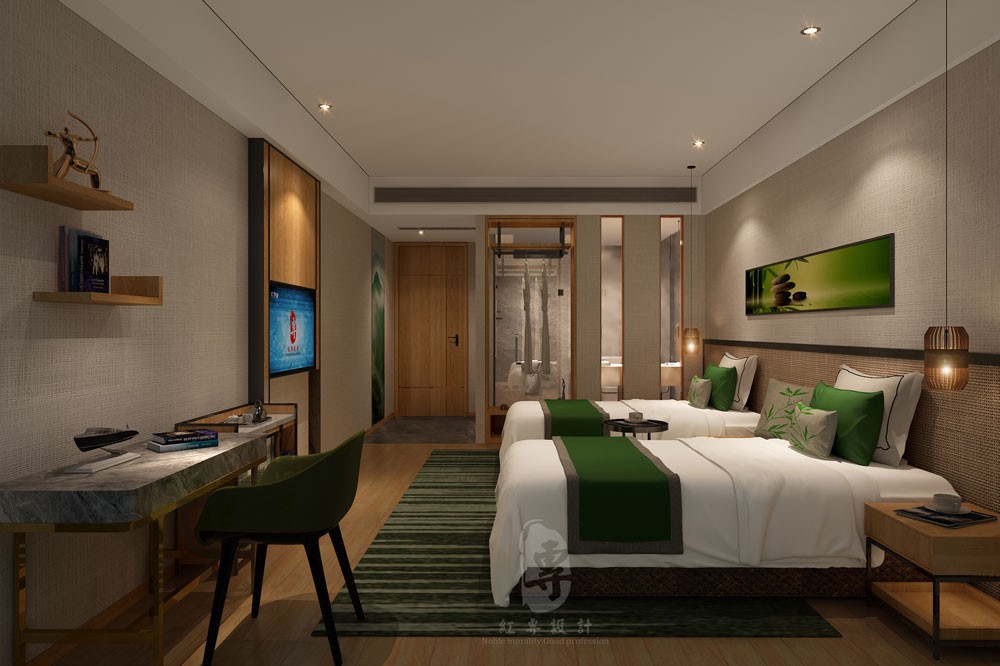 丹东专业酒店设计-红专设计|竹子国际大酒店