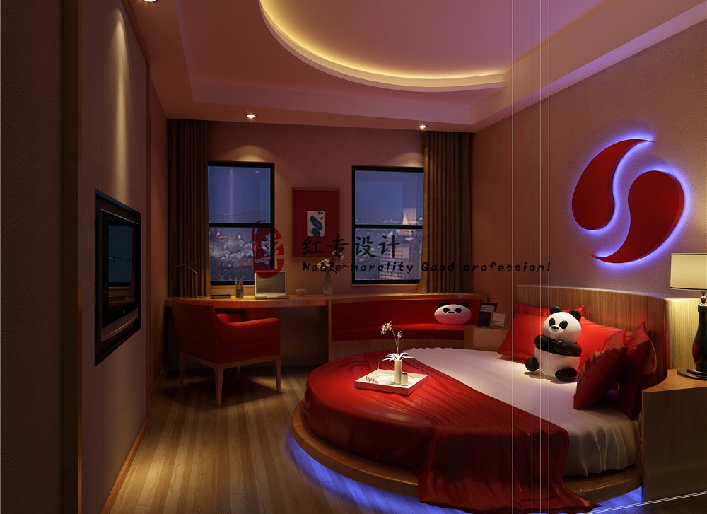 衡水专业酒店设计公司-红专设计|米瑞熊猫王子酒店