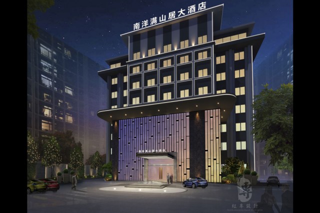 　　简阳精品酒店设计项目名称：满山居酒店

　　项目地址：四川省达州市通川区荷叶街251号

　　设计单位：红专设计

　　
