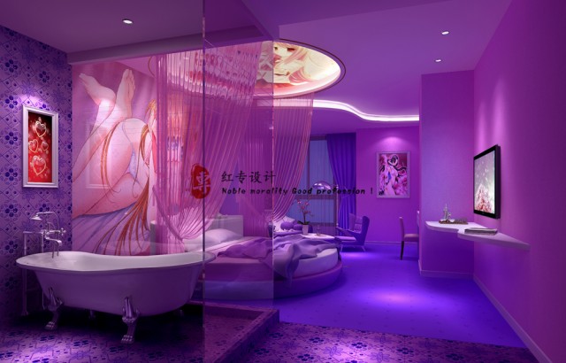 东北专业酒店设计公司-红专设计|爱情海主题酒店