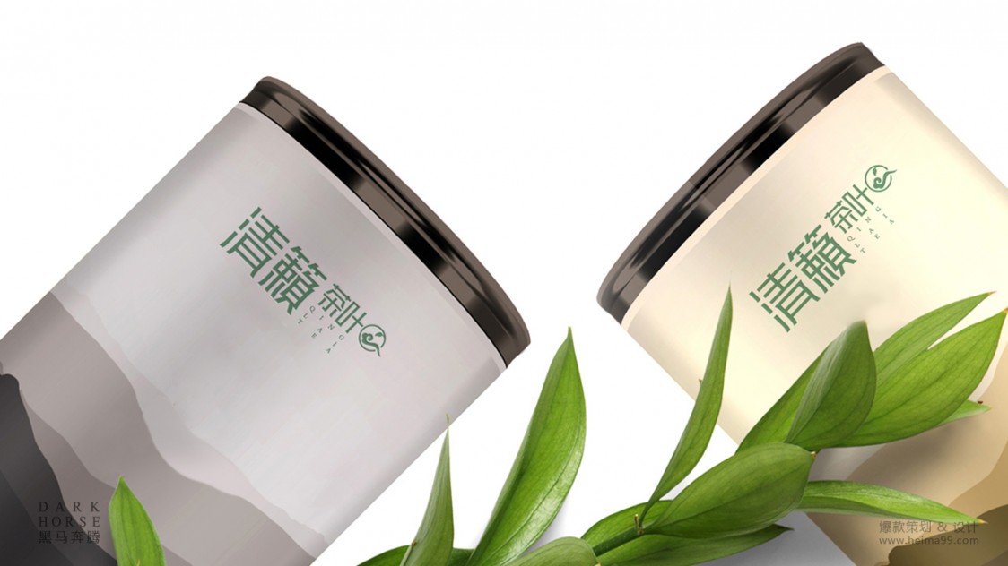 清籁茶品牌LOGO形象设计·黑马奔腾策划设计