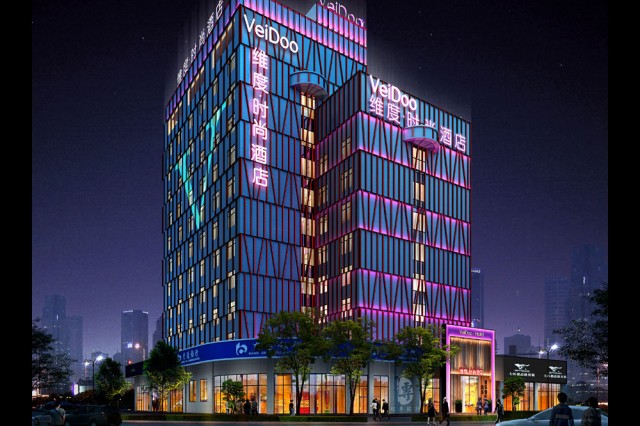 　　遂宁五星级酒店设计项目名称：西安维度时尚酒店

　　项目地址：陕西省西安市碑林区文艺路38号

　　设计单位：红专设计

　　