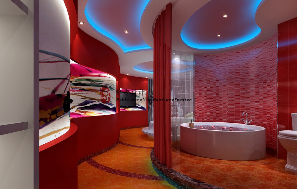 廊坊星级酒店设计公司-红专设计|爱情海酒店