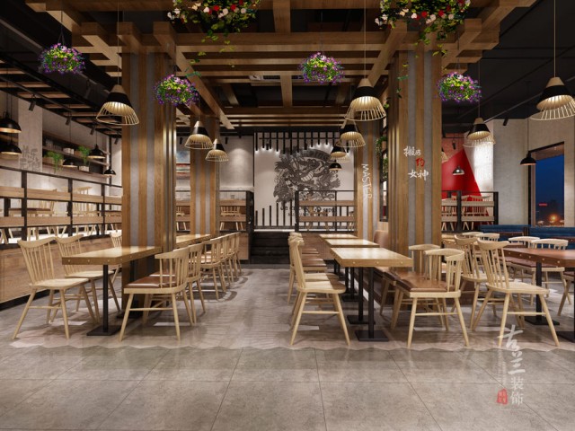 冒菜店设计施工找古兰装饰