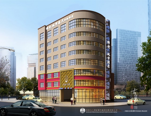 项目名称：锦途城市春天精品商务酒店设计。
项目地址：四川省绵阳市涪城区城厢街道(涪城路东191号)。
