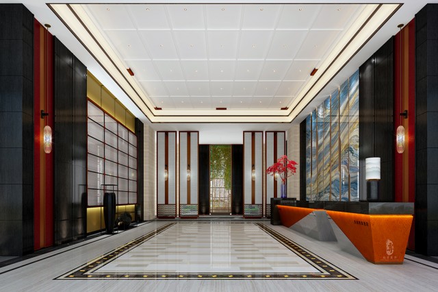 孝感专业酒店设计公司|君子兰国际大酒店---成都红专酒店设计