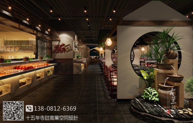 鱼小筑七秒河鲜自助餐厅-衢州自助餐厅设计公司