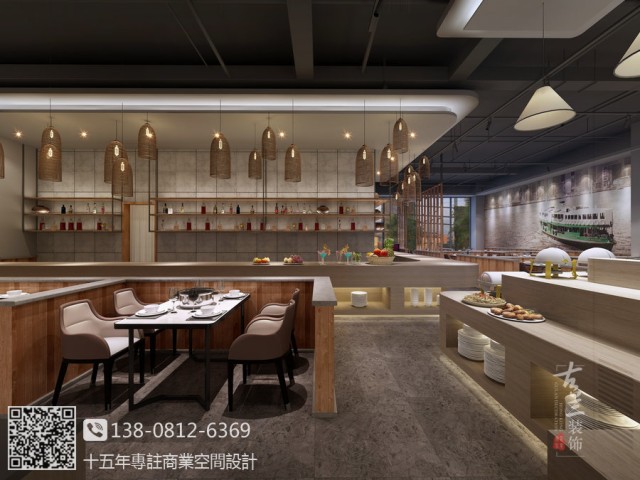 福建福州餐厅设计公司-古兰装饰【24H热线咨询：138****6369(微信)】,服务于龙岩、南平、宁德、莆田、泉州、三明、厦门、漳州餐厅设计公司.