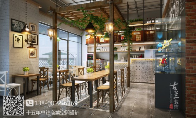 最早这个是由加盟店的公司负责设计的，但是鉴于目前成都整个餐饮市场的店面形象都很时尚前卫，所以客户放弃了总公司给的设计方案，找到我们进行从新设计。