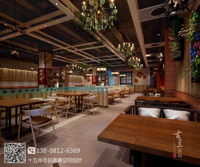 一品红家常菜中餐厅-太原中餐厅设计公司