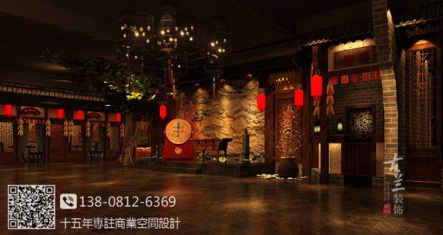 本案设计主要围绕：“四川民俗、湖北民俗”为定位来思考和表现稻香阁民俗餐厅，川俗与土家族文化结合。