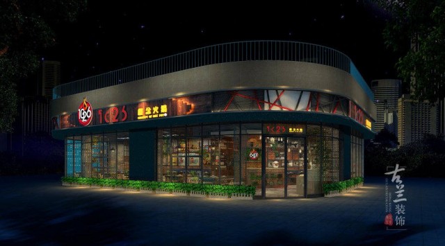 项目名称：1026概念火锅店 项目地址：成都市银泰城商场 餐饮丨酒店丨设计和施工就找成都古兰装饰