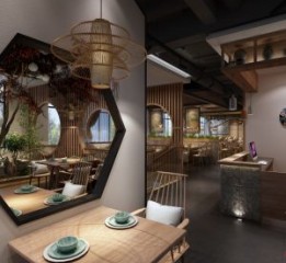 成都人民公园蓉城中餐厅设计|成都专业中餐厅空间设计公司