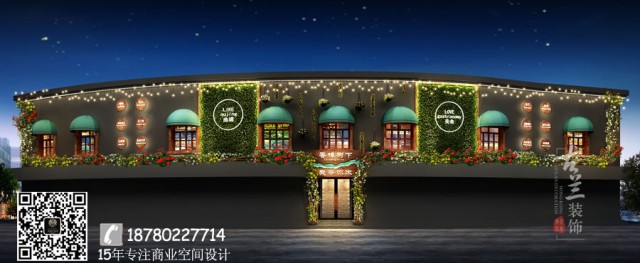 成都专业餐厅设计公司案例分享-餐饮店名：曲靖香樟树下西餐厅
云南省曲靖市麒麟区建设路（曲靖一幼对面）