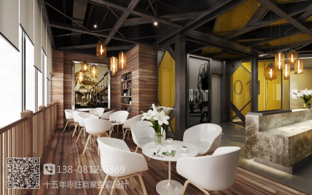 成都专业健身房设计公司-简洁大气的健身房装修效果图