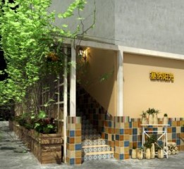 郑州西餐厅设计装修公司-资中塞纳阳光西餐厅装修效果图