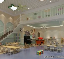 郑州幼儿园设计-1100平方现代风格幼