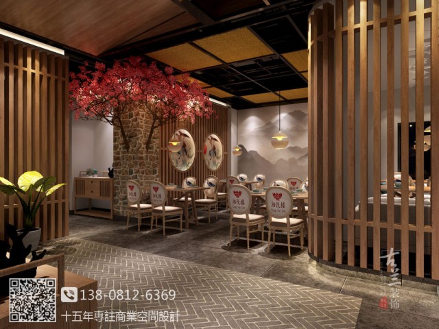 内江餐厅设计装修公司-湘悦楼中餐厅设计图