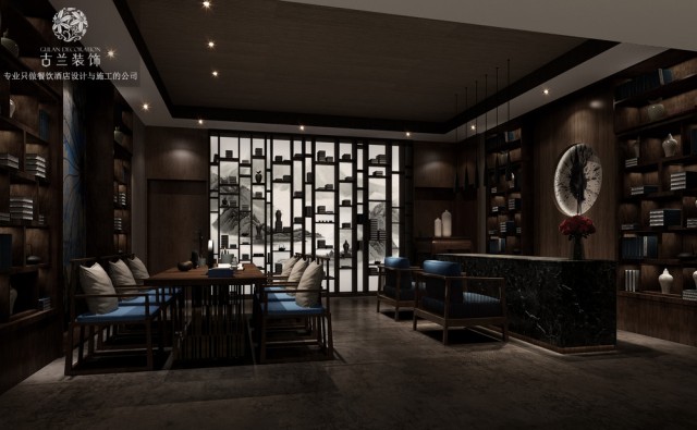 成都主题酒店设计|成都专业酒店设计公司，济南静庐精品主题酒店,位于济南市高新区龙奥北路海信龙奥九号4号楼,​​禅是一种境界，茶是一种生活，两者融合而成的中国禅茶文化，以正、清、和、雅为特点，让人在这里感受到心与茶的契合，心与心的相通。掬茶在手，馨香四溢；禅意萦绕，淡然随心。静庐以禅茶文化为主题，坐落于济南核心商圈龙奥9号。天然的材质，利落的线条，来渲染空间的文化意蕴，让人达到一种宁静致远的状态。古色古香的家具不止是陈设，精巧别致的茶具、佛像、摆件也不止是装点，而是通过这一系列古韵十足的中式元素，达到一种净化浮躁、凝神静气的作用，低调地演绎出空间的禅意风骨。身居都市丛林，如能辟得一处禅意空间，品茗习字、焚香读书，让身心得到彻底的舒展，必不作繁华之想。-​