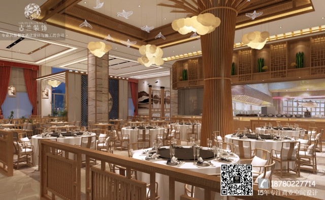 南宁餐厅设计装修公司-温江印象李庄中餐厅装修效果图
