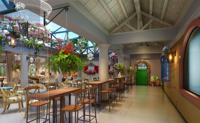 泸州专业餐厅设计公司-成都顽食花园餐厅装修效果图