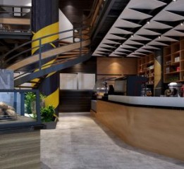 咸阳咖啡馆设计,咸阳咖啡厅室内风格设计《香月湖咖啡厅》案例