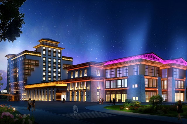 贵阳五星级酒店设计公司|锅庄温泉星级酒店