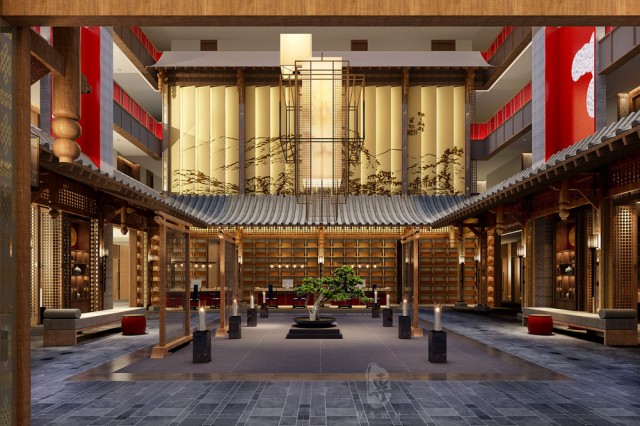 贵阳五星级酒店设计公司|锅庄温泉星级酒店